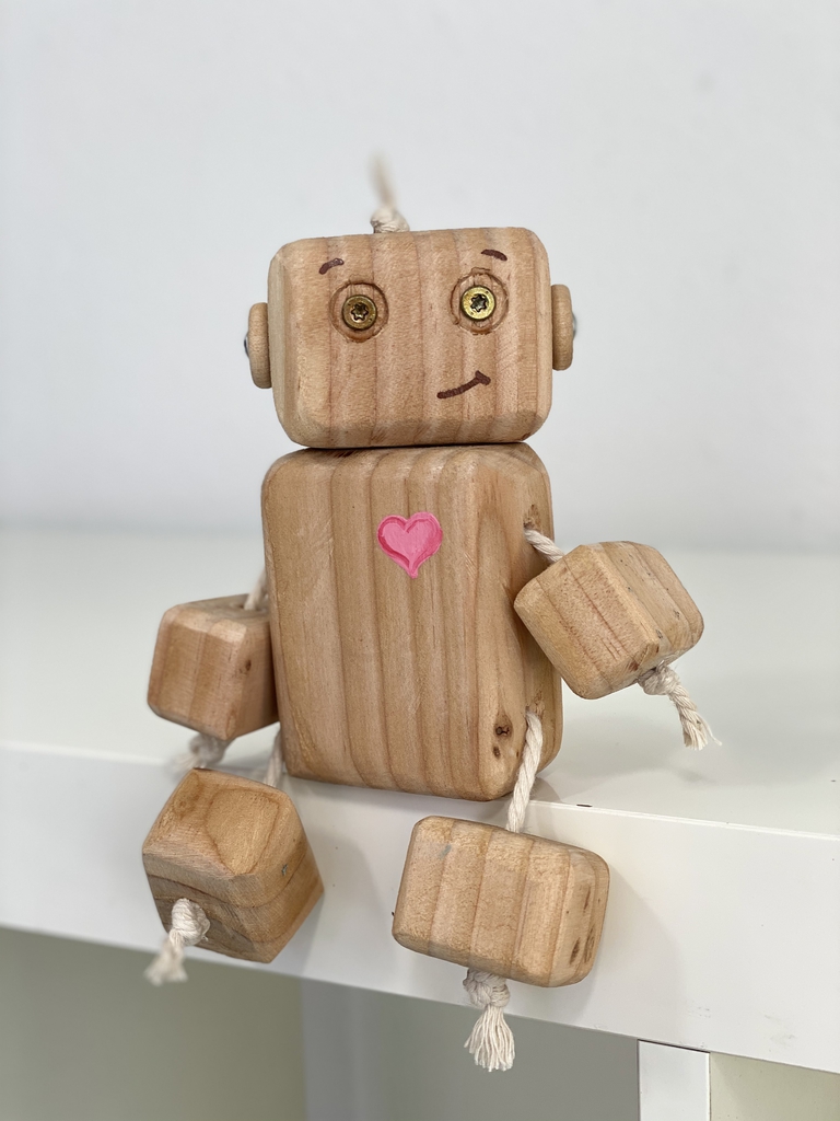 Wooden Robot Toy | Rent in Angeles | Props