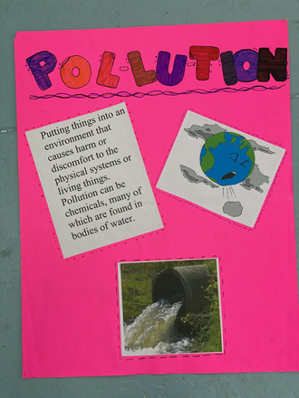 water pollution causes poster