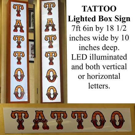 Tattoo light box sign. - Smalls | For Rent | Eternal Art Tattoo - Santa  Clarita