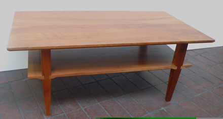 Coffee Table Natural Cherry Wood Pinacoteca Picture Props