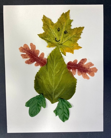 A Leaf Collage For Kids Art