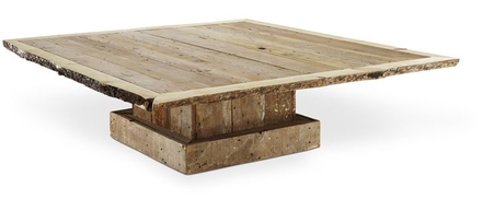 Reclaimed Wood Square Coffee Table / Barnwood Open Square Coffee Table 34 X 34 And 42 X 42 Rustic Deco Incorporated : The top of the coffee table is built of salvaged wood from reclaimed shipping pallets milled into individual tongue.