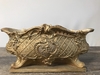 Gold Stone Embossed Footed Boat