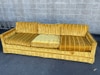 Vintage golden velvet sofa