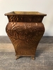 Lacquered Embossed Footed Vase