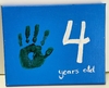 Handprint Canvas  Age 4