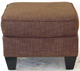 Ottoman, Dark Brown Tweed