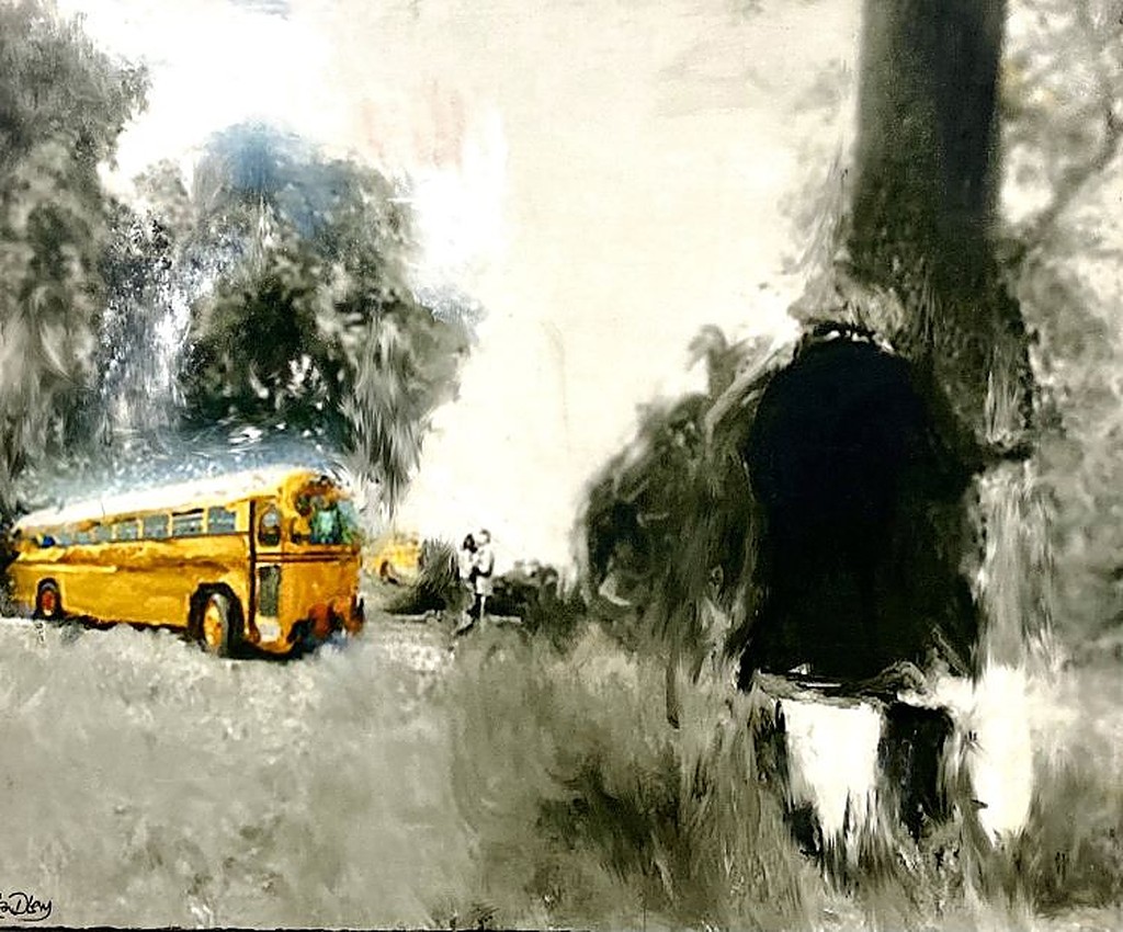 school bus painting