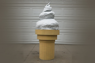 Giant Papier Mache Ice Cream for Geico Commercial