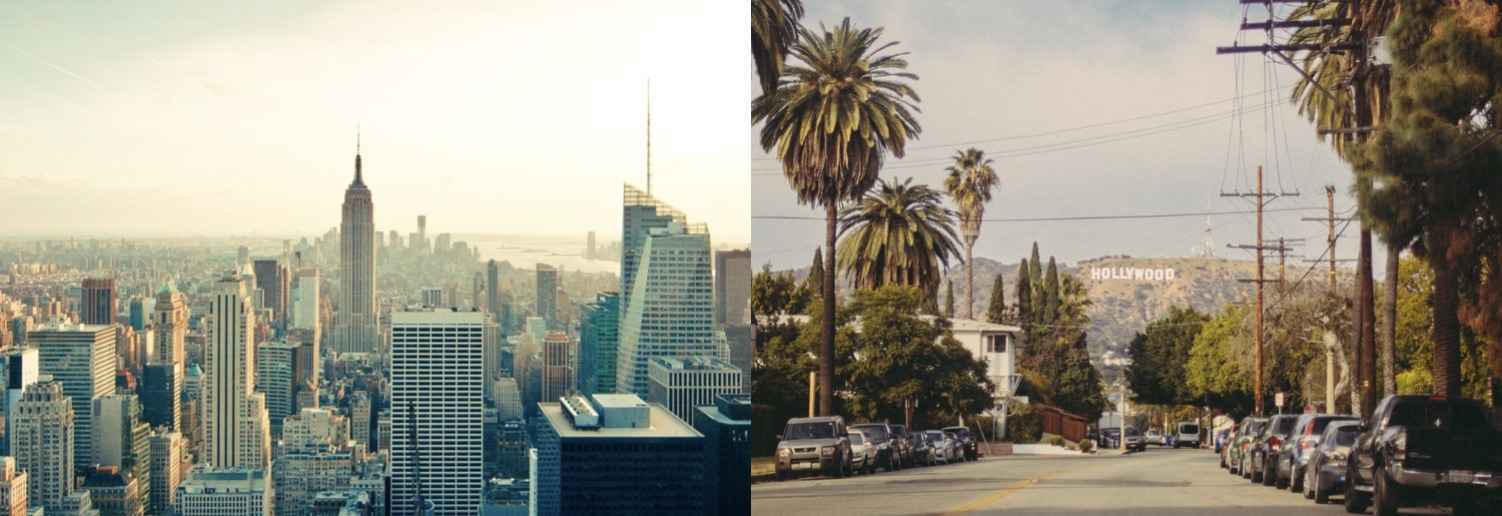 Is Los Angeles more popular than New York?