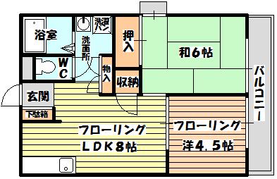 カナリー 楽水荘 大阪府大阪市東淀川区 淡路駅 の賃貸物件情報