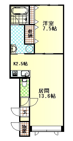 リリヴァレ2の間取り