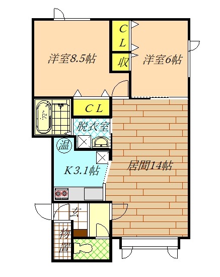 メゾンプラタナスの間取り