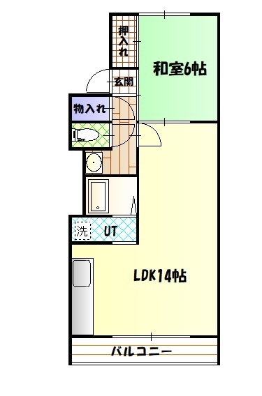 旭コーポラスの間取り