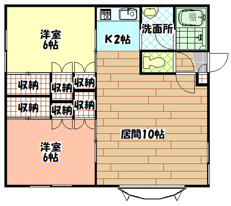スカーレットの間取り