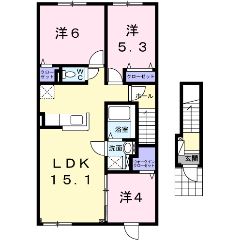 グランデュオタカスの間取り