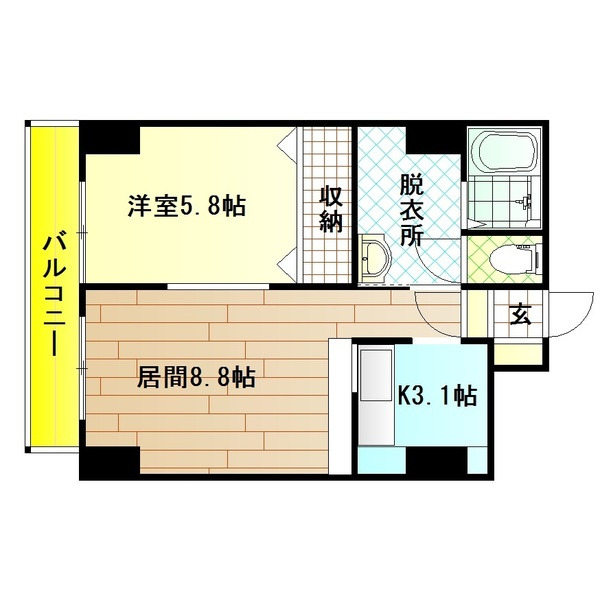 Leciel常盤の間取り