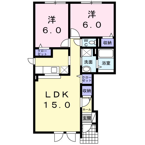 ヴィラJの間取り