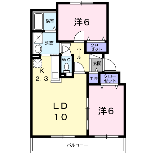 ベルグランデBの間取り