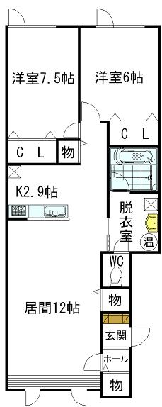 フォーリオの間取り