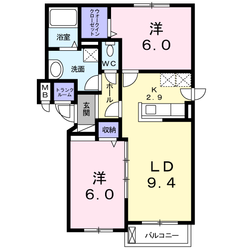 プリマヴェーラルーチェの間取り