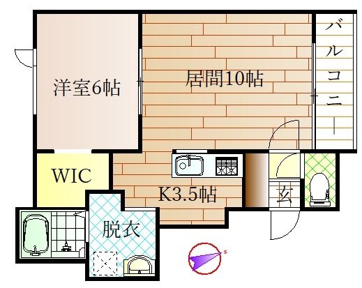 クレジスト宮下通EASTの間取り