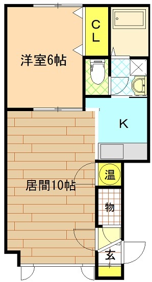 プレズィール豊岡の間取り