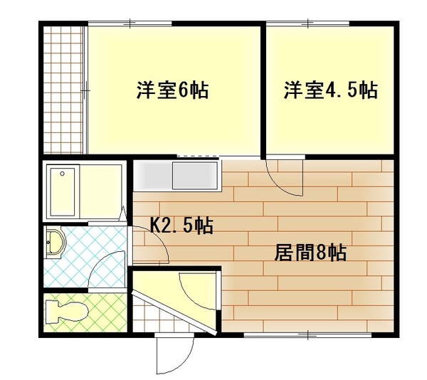 山岡マンションの間取り