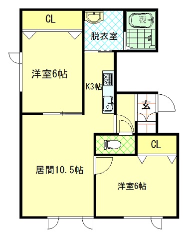 グランピアkagura6.10の間取り