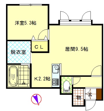 イースエピカAの間取り