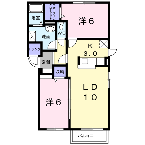 ランデュールの間取り