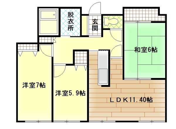 トーアパレス豊岡の間取り