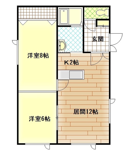 マンション虹の間取り