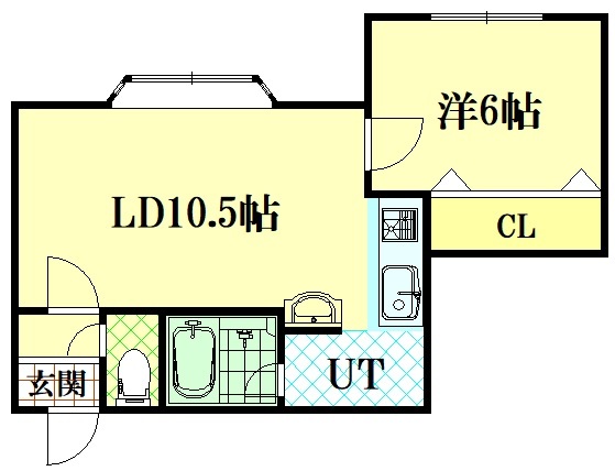 パークアベニュー新富の間取り