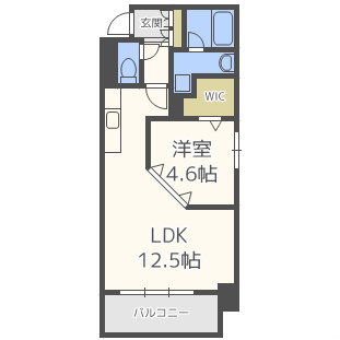 大阪府大阪市西区西本町２丁目（マンション）の賃貸物件の間取り