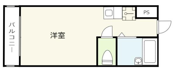 JR関西本線東部市場前駅5階建築37年の間取り