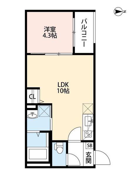 大阪府大阪市東住吉区今川４丁目（アパート）の賃貸物件の間取り