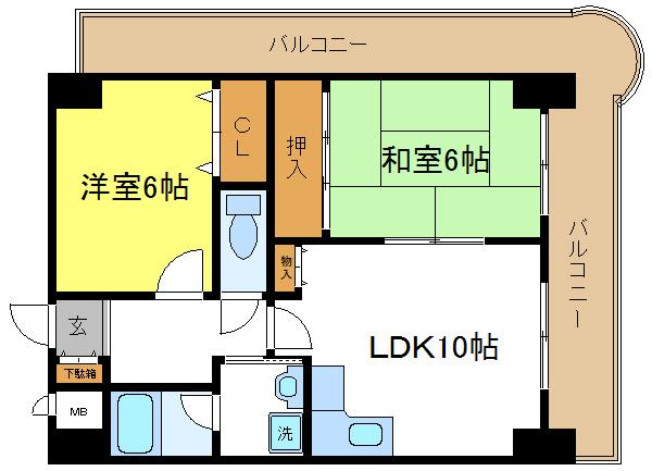 ロイヤルヒルズ5番館の間取り