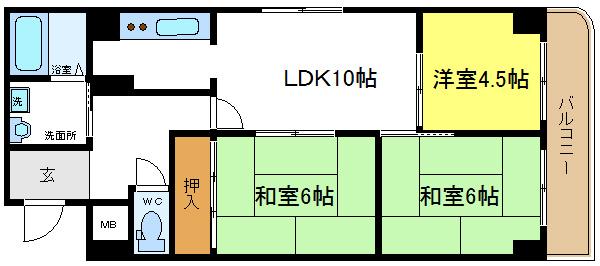 サンライズ有の間取り