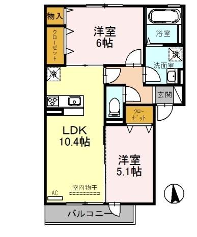 サンシャイン喜連の間取り