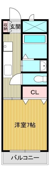 大阪府大阪市東住吉区杭全３丁目（マンション）の賃貸物件の間取り