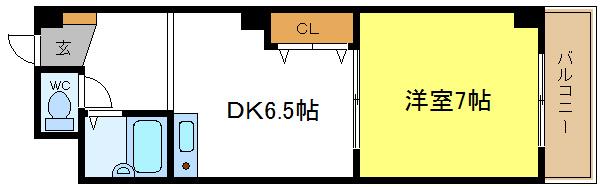 コンフォール長吉の間取り