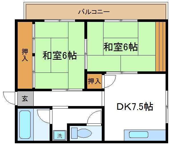 大洋ハイツの間取り