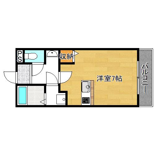 大阪府大阪市平野区加美北９丁目（マンション）の賃貸物件の間取り