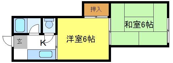 喜連マンションの間取り