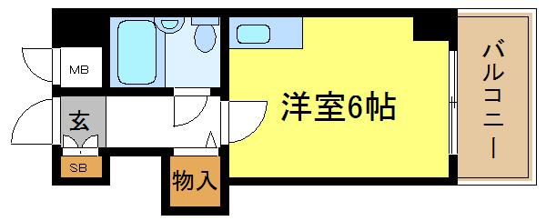 エルベコート針中野の間取り