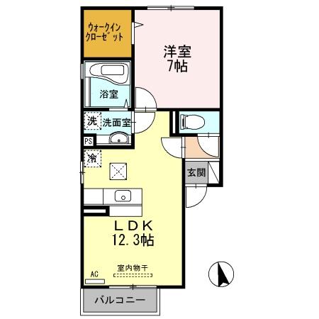 セジュールCW2Bの間取り