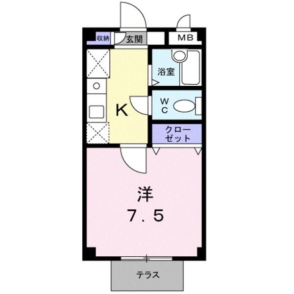 シ-サイド大淀の間取り