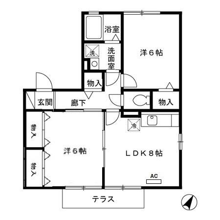 ディアコート佐土原の間取り