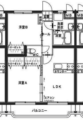 レインボーハイムの間取り